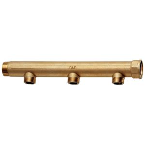 Immagine di COLLETTORE 3 VIE Ø 1"1/4 INTERASSE 100 MM ATTACCHI 3/4" MASCHIO FAR