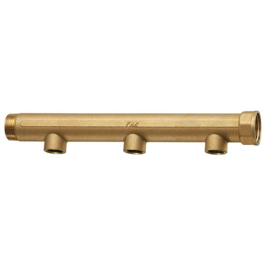 Immagine di COLLETTORE 3 VIE Ø 1"1/2 INTERASSE 100 MM ATTACCHI 3/4" FEMMINA FAR