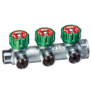 Immagine di COLLETTORE 3 VIE  MULTIFAR  Ø 3/4" CON ARRESTI MANUALI