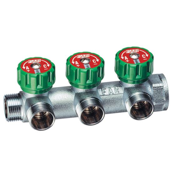 Immagine di COLLETTORE 3 VIE  MULTIFAR  Ø 3/4" CON ARRESTI MANUALI