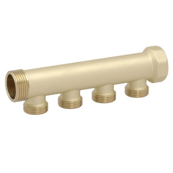 Immagine di COLLETTORE OTTONE Ø 1  A 4 VIE DA 1/2" POLETTI