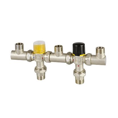 Immagine di KIT VALVOLA DEVIATRICE PIU VALVOLA MISCELATRICE SOLARE 3/4" ICMA