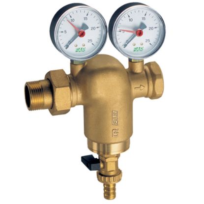 Immagine di FILTRO ACQUA GIALLO Ø 1.1/2"MF CON MANOMETRO FAR