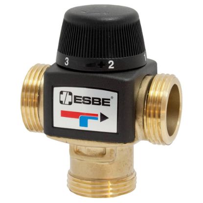Immagine di VALVOLA MISCELATRICE TERMOSTATICA VTA372 20-55°C Ø 1" KVS 3,4 BASSA TEMPERATURA ESBE