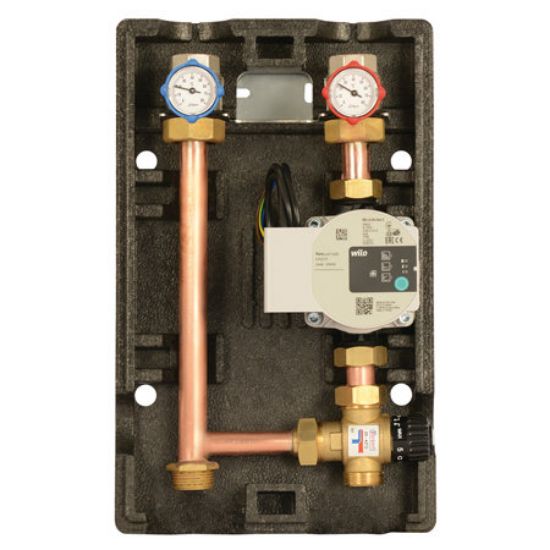 Immagine di GRUPPO DI RILANCIO MISCELATO A PUNTO FISSO 35°C - 60°C ATTACCHI Ø 1" BASSA TEMPERATURA COMPARATO