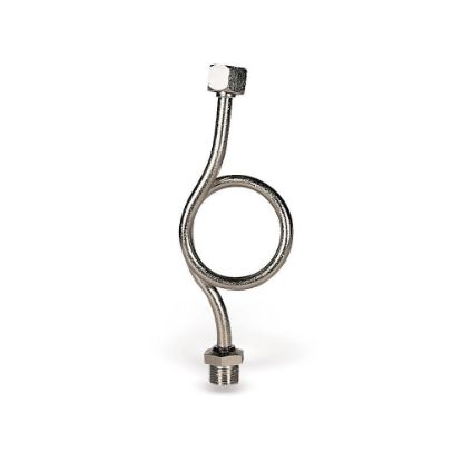 Immagine di RICCIO AMMORTIZZATORE PORTAMANOMETRO ATTACCO 3/8"M NICHELATO
