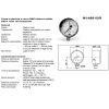 Immagine di MANOMETRO ATTACCO RADIALE SCALA 0-10 BAR Ø 63 MM . IN ABS ATTACCO 1/4"M