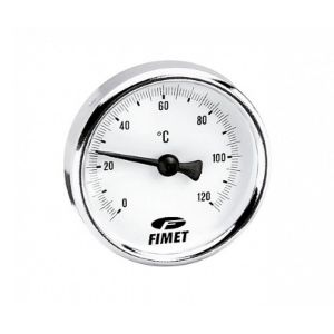 Immagine di TERMOMETRO CON ATTACCO POSTERIORE SCALA -30+50° Ø 80 MM . GAMBO 100 MM . ATTACCO 1/2"M