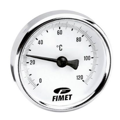 Immagine di TERMOMETRO CON ATTACCO POSTERIORE SCALA -30+50° Ø 80 MM . GAMBO 50 MM . ATTACCO 1/2"M