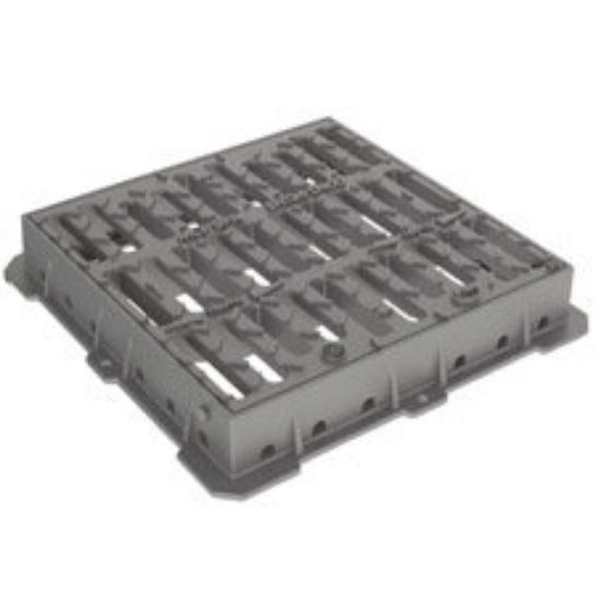 Immagine di GRIGLIA GHISA CM 50X50 CLASSE C250 PER POZZETTO 40X40 CM