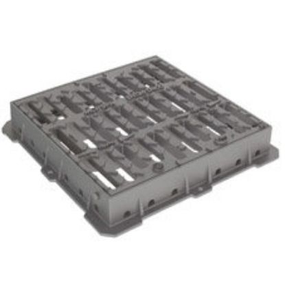 Immagine di GRIGLIA GHISA CM 40x40 CLASSE C250 PER POZZETTO 30x30 CM