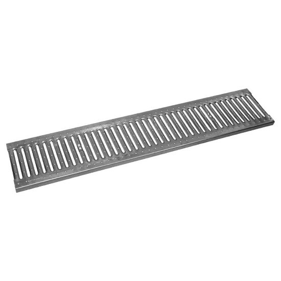 Immagine di GRIGLIA ZINCATA PIOLI CON FORO LARGHEZZA 20 CM LUNGHEZZA 100 CM CLASSE A15