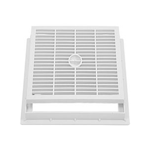 Immagine di GRIGLIA 55x55 CM CON TELAIO PEDONALE PVC MISURA ESTERNA 55x58 CM