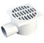 Immagine di CHIUSINO SIFONATO ATTACCO INTERNO POLIPROPILENE MISURA 15x15 CM SCARICO LATERALE DIAMETRO 50 MM
