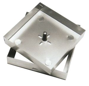 Immagine di SIGILLO ZINCATO VUOTO STAMPATO MISURA ESTERNA 23X23H8 CM