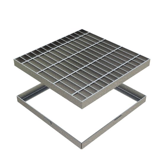 Immagine di GRIGLIA ZINCATA CON TELAIO 33X33X3 CM