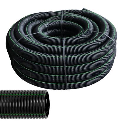 Immagine di CORRUGATO DI DRENAGGIO IN POLIETILENE Ø 90 MM ROTOLO DA 50 MT