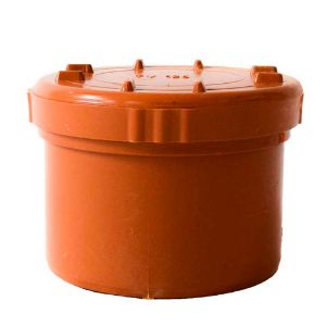 Immagine di TAPPO ROSSO VITE ISPEZIONE DIAMETRO 125 MM