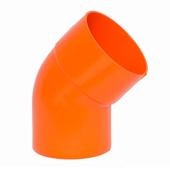 Immagine di CURVA ROSSA A45 DIAMETRO 100 MM