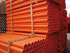 Immagine di TUBO PVC ROSSO DIAMETRO 63 MM DA 1 MT