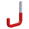 Immagine di GANCIO PER PARETI ACCIAIO ZINCATO GOMMATO ROSSO 150x210 MM PORTATA MAX KG 30 COMBINABILE CON PROFILO COAXIS