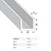 Immagine di GANCIO PER PARETI E SOFFITTO ALLUMINIO 115x160x100 MM PORTATA MAX KG 30 COMBINABILE CON PROFILO COAXIS