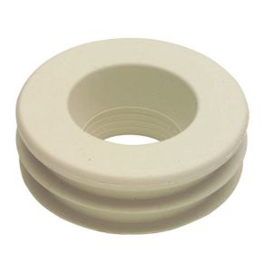 Immagine di MORSETTO WC RETROVASO IN GOMMA BIANCA Ø 55/30 MM