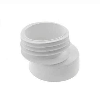 Immagine di GUARNIZIONE WC ECCENTRICA BIANCA Ø 110/90 MM SPOSTAMENTO 20/30 MM GO PLAST