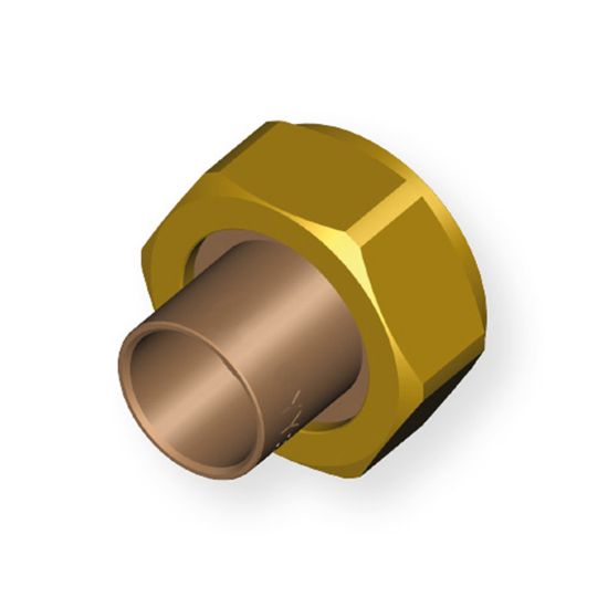 Immagine di RACCORDO GAS K2 A SALDARE 14 MM TC3/4" TECO