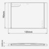 Immagine di K2 PLACCA 135x90 MM CROMO B01 TECO