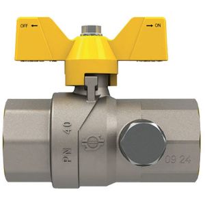 Immagine di VALVOLA GAS DRITTA CON PRESA DI PRESSIONE Ø 3/4" FF
