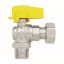 Immagine di RUBINETTO GAS A SQUADRO Ø 1/2"M CON GIRELLO Ø 1/2"F