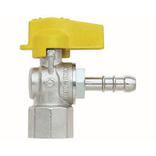 Immagine di RUBINETTO GAS A SQUADRO CON PORTAGOMMA GPL Ø 1/2"M