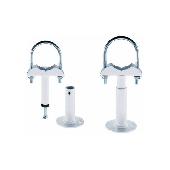 Immagine di COPPIA PIEDINI VERNICIATI BIANCHI PER RADIATORI