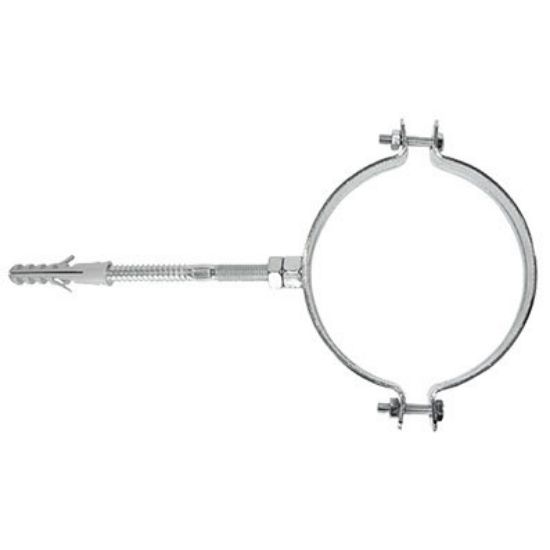 Immagine di COLLARE IN ACCIAIO ZINCATO Ø 125 MM CONFEZIONE DA 2 PZ