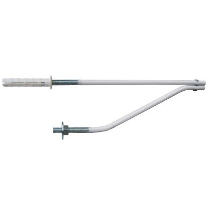 Immagine di MENSOLA PER LAVABO 460 MM BIANCA CONFEZIONE 2 PZ RACCORDERIE METALLICHE