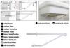 Immagine di MENSOLA PER LAVABO 340 MM BIANCA CONFEZIONE 2 PZ RACCORDERIE METALLICHE