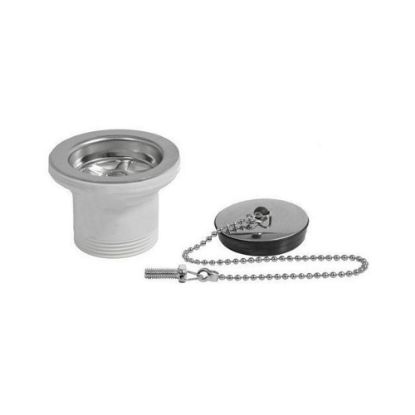 Immagine di PILETTA Ø 1 1/2" SENZA TROPPO PIENO PER LAVELLO INOX