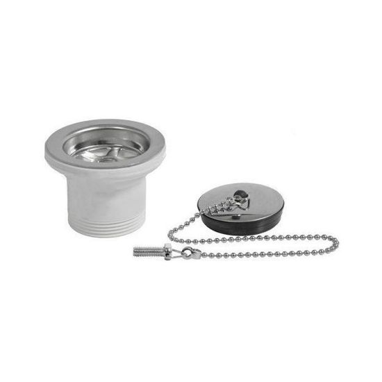 Immagine di PILETTA Ø 1 1/2" SENZA TROPPO PIENO PER LAVELLO INOX