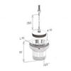 Immagine di PILETTA Ø 1 1/2" SENZA TROPPO PIENO PER LAVELLO INOX