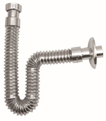 Immagine di TUBO ESTENSIBILE IN PP CROMO Ø 32 MM CON GHIERA IN OTTONE 1" CROMO