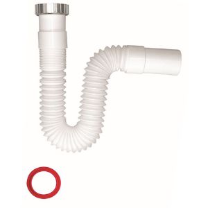 Immagine di TUBO ESTENSIBILE IN PP Ø 32 MM CON GHIERA IN OTTONE 1" CROMO