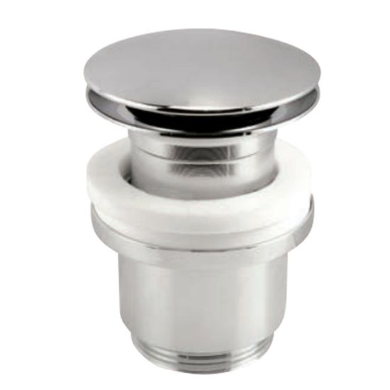 Immagine di PILETTA PER LAVABO E BIDET PUSH-UP SENZA TROPPO PIENO Ø 1"1/4 CROMATA