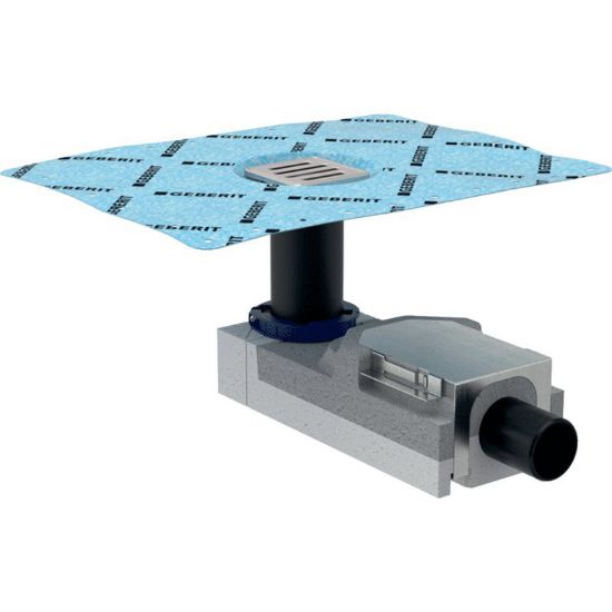 Immagine di SIFONE PER DOCCE A FILO PAVIMENTO PER MASSETTI H.65/90 MM SCARICO Ø 40 MM GEBERIT