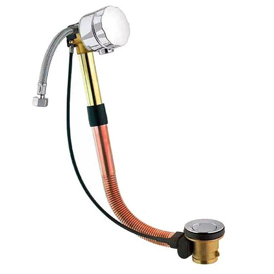 Immagine di COLONNA VASCA OTTONE/RAME-CR PIU EROGATORE Ø 1 1/2" CGS