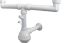 Immagine di SIFONE LAVELLO 2 VASCHETTE Ø 1 1/4" PVC PIU SCARICO LAVATRICE GHIDINI