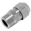 Immagine di RACCORDO CROMATO A STRINGERE Ø 3/8"M x 10 MM