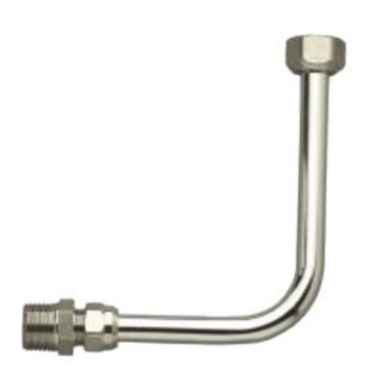 Immagine di SQUADRETTA RAME L.20X25 CM Ø 10 MM PIU  DADO ESAGONALE