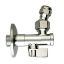 Immagine di RUBINETTO FILTRO A SFERA ATTACCO Ø 1/2"x10 MM CON SNODO CROMATO RTM