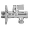 Immagine di RUBINETTO FILTRO A SFERA ATTACCO Ø 1/2"x3/8" SENZA SNODO CROMATO RTM